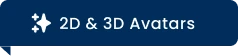 2D & 3D avatar head